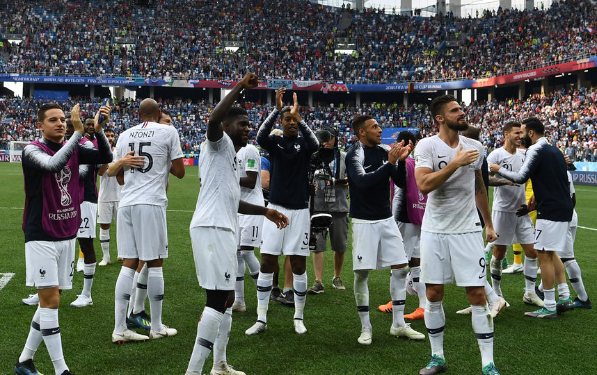 Матч Уругвай - Франция 6 июля 2018 года. Фото AFP