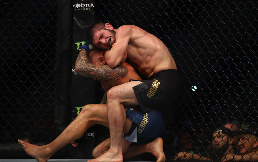 Хабиб Нурмагомедов и Дастин Порье. Фото Getty