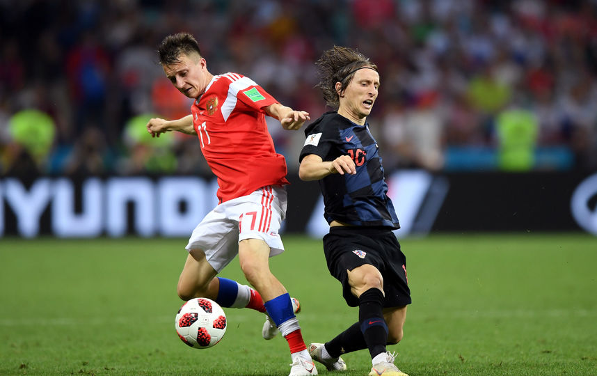 Александр Головина в матче против сборной Хорватии на ЧМ–2018. Фото Getty