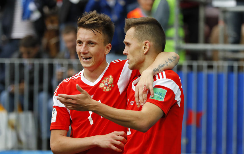 Александр Головина и Денис Черышев на ЧМ–2018. Фото Getty