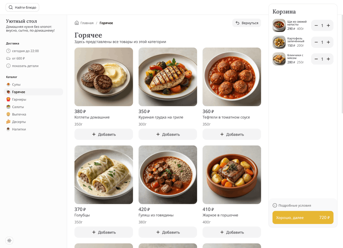 Домашняя еда
