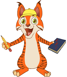 [Рысёнок Алекс - символ интернет-кружка по английскому языку]