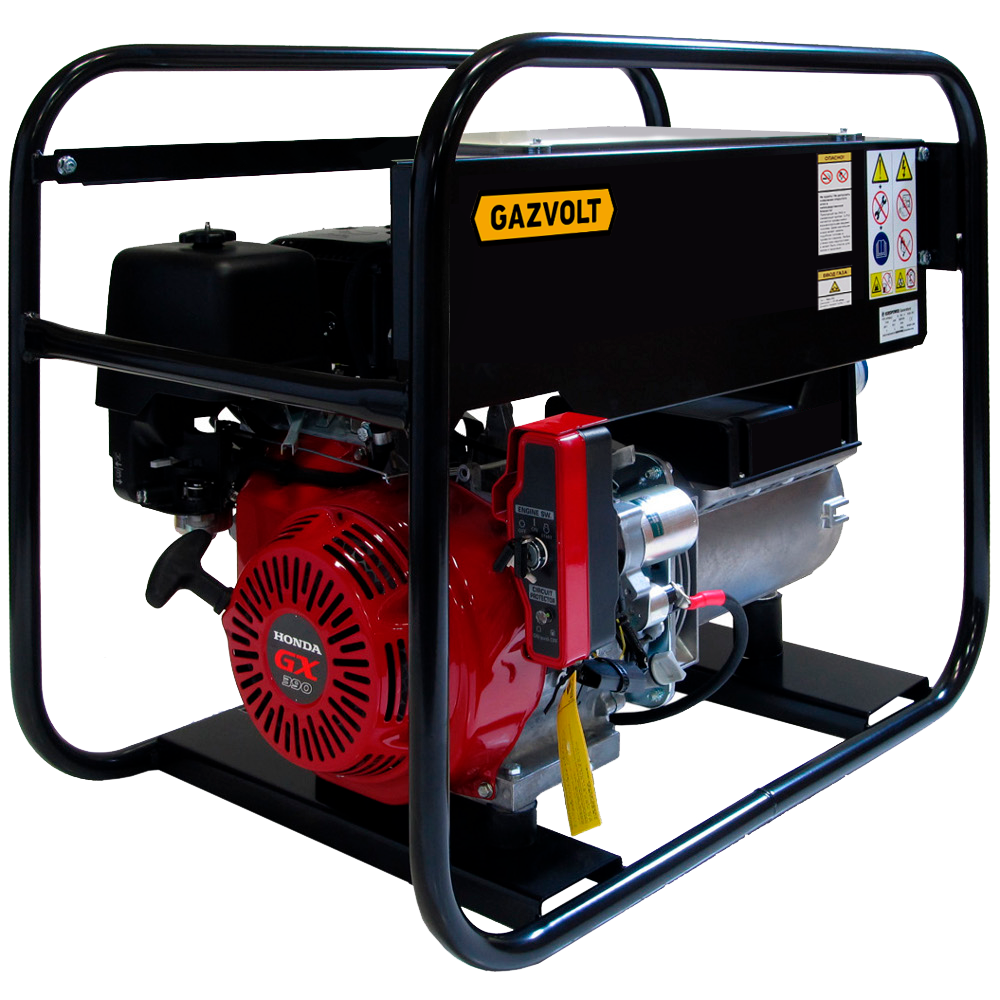 Gazvolt Pro 6250 A 07 Газовый генератор (на раме)