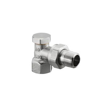 OVENTROP Combi 2 вентиль на обр. подводку Ду20, 3/4", PN10, из латуни, угловой, никелир. Арт 1091063