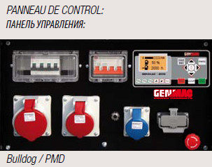 GENMAC Bulldog G15LSM дизельный генератор в шумозащитном кожухе
