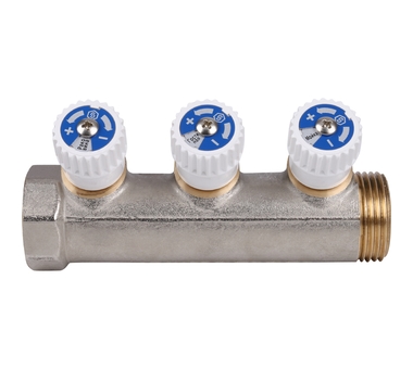 STOUT Коллектор распределительный 1", 3 отвода 1/2" SMB 6851 011203