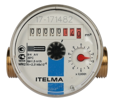 ITELMA Счетчик холодной воды WFK20.D080 Ду=15мм, L=80мм(Артикул 49548)
