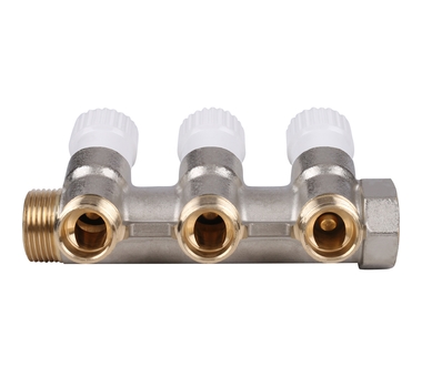 STOUT Коллектор распределительный 3/4", 3 отвода 1/2" SMB 6851 341203