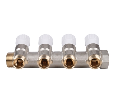 STOUT Коллектор распределительный 3/4", 4 отвода 1/2" SMB 6851 341204