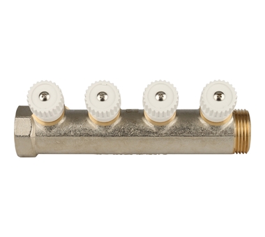 STOUT Коллектор распределительный 1", 4 отвода 3/4" ЕК SMB 6851 013404