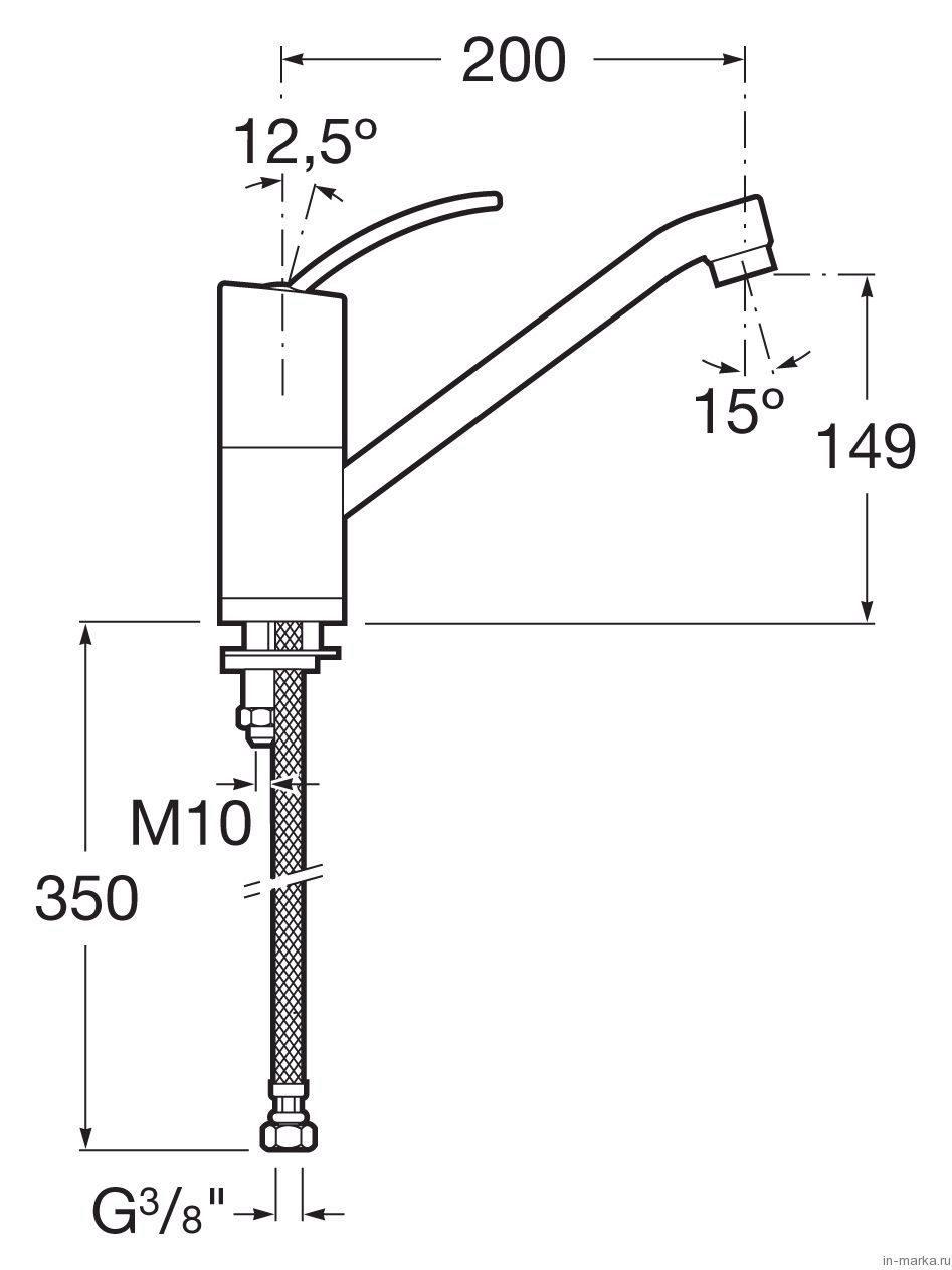 Смеситель для кухни Roca Moai 5A8146C00