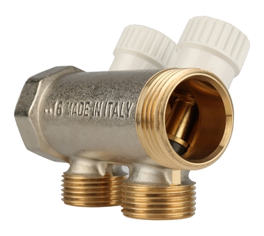STOUT Коллектор распределительный 1", 2 отвода 3/4"ЕК SMB 6851 013402