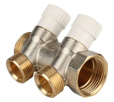 STOUT Коллектор распределительный 1", 2 отвода 3/4"ЕК SMB 6851 013402
