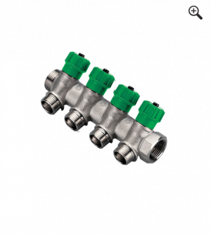TIEMME Коллектор регулируемый 1 с 4 отвода 3/4 1860019/1877K50060504