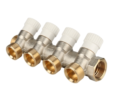 STOUT Коллектор распределительный 3/4", 4 отвода 3/4"ЕК SMB 6851 343404