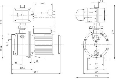 Wilo FWJ 202 EM насосная станция 2543629