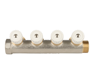 STOUT Коллектор распределительный 3/4", 4 отвода 3/4"ЕК SMB 6851 343404
