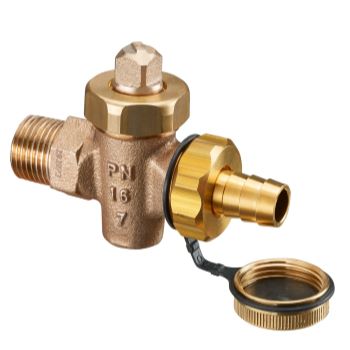 Oventrop KFE кран(тяжелая модель) Ду15, R 1/2"НР, PN16, бронза, DIN 3848.Арт 1032004