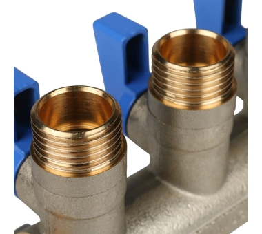 STOUT Коллектор с шаровыми кранами 3/4", 4 отвода 1/2" SMB 6201 341204