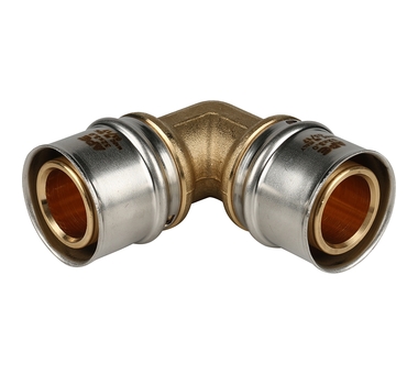 STOUT Угольник 90° 32х32 для металлопл.труб пресс SFP-0009-003232