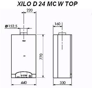 Настенный газовый котел Lamborghini XILO D 24 MC W TOP