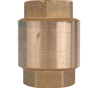 STOUT 1/2" Клапан обратный пружинный муфт. с пласт. седлом SVC-0012-000015