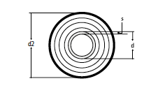 Uponor Ecoflex Supra PLUS труба с греющим кабелем 10вт/м 50х4,6/140 (1048692)