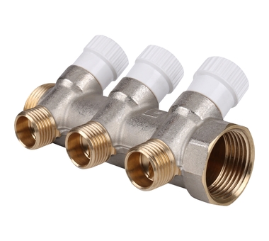 STOUT Коллектор распределительный 1", 3 отвода 3/4"ЕК SMB 6851 013403