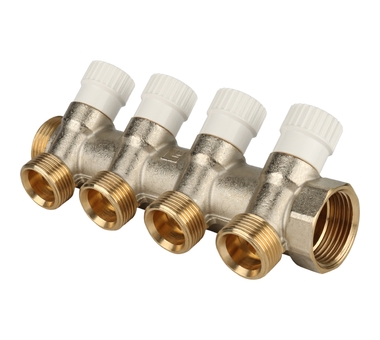 STOUT Коллектор распределительный 1", 4 отвода 3/4" ЕК SMB 6851 013404
