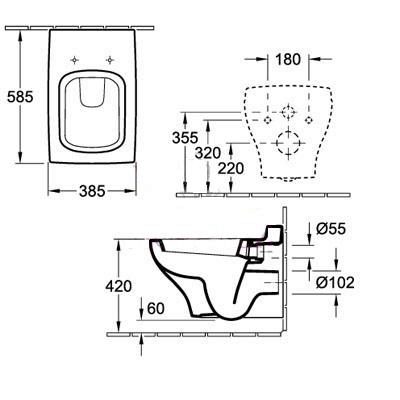 Villeroy&Boch La Belle унитаз подвесной (5627 10 R1)
