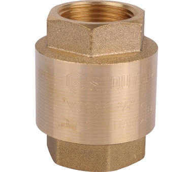 STOUT 3/4" Клапан обратный пружинный муфт. с пласт. седлом SVC-0012-000020