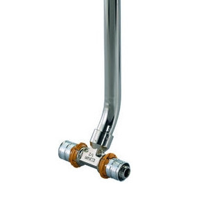Uponor Smart Radi S-Press тройник 20-15CU-20 l=350 мм (1015653)