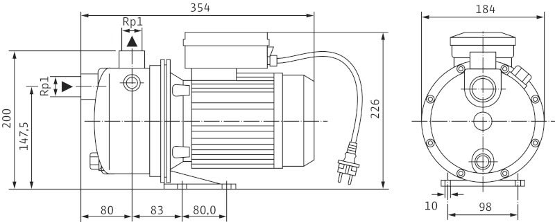 Wilo WJ 203 EM насосная станция 4081225