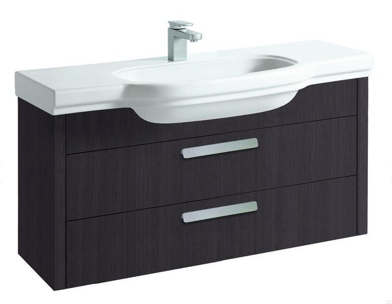 Тумба для раковины Laufen LB3 122x37 см 2 ящика, цвет венге 4.3613.2.068.561.1