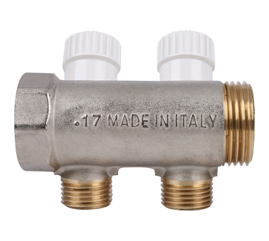 STOUT Коллектор распределительный 1", 2 отвода 1/2" SMB 6851 011202