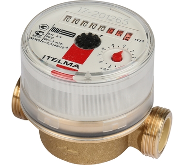 ITELMA Счетчик горячей воды WFW20.D080 Ду=15мм, L=80мм(Артикул  49547)