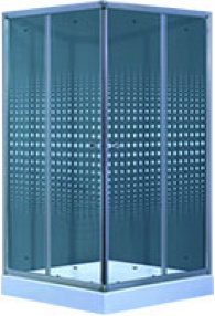 Timo VIVA LUX TL-8002 fabric glass душевой угол 800x800x2000