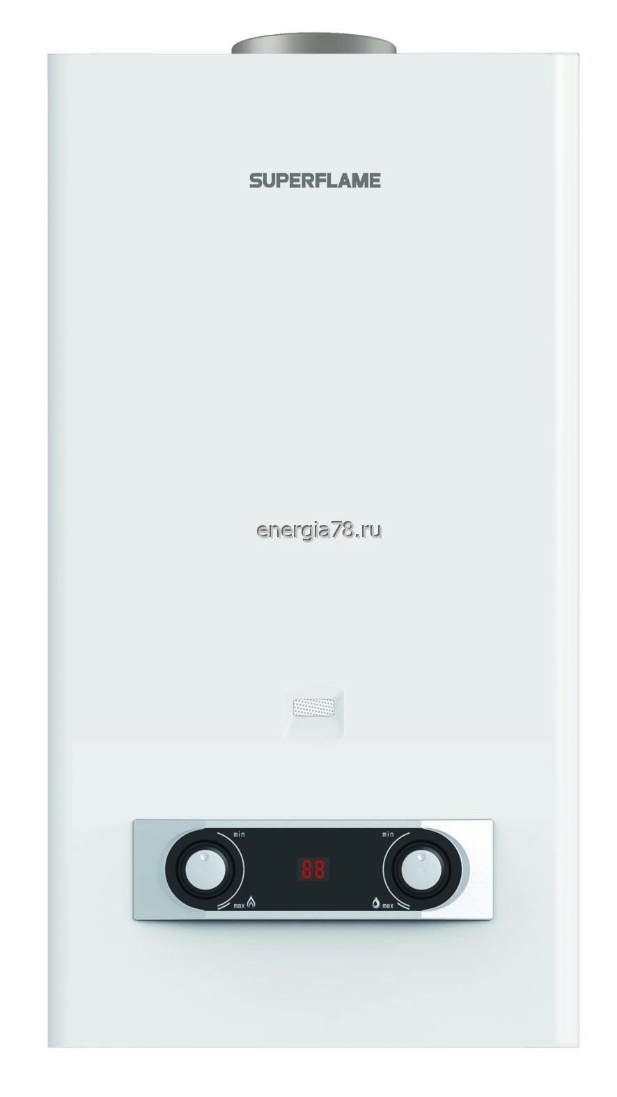 Газовый проточный водонагреватель Superflame SF0328 white