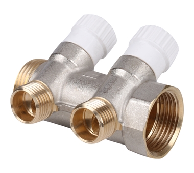 STOUT Коллектор распределительный 1", 2 отвода 1/2" SMB 6851 011202