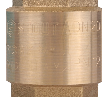 STOUT 3/4" Клапан обратный пружинный муфт. с пласт. седлом SVC-0012-000020