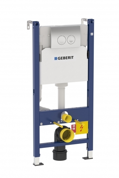 Geberit Duofix Basic UP100 комплект для подвесного унитаза H112, клавиша Delta21 458.124.21.1
