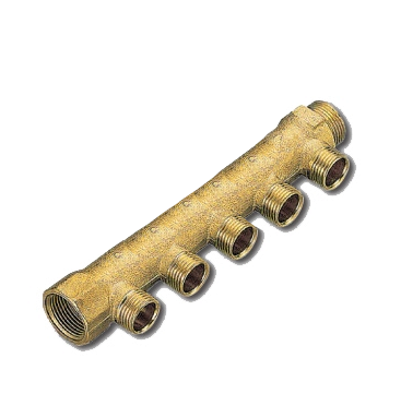 TIEMME Коллектор 1" с 5 отводами НР 1/2 никель 1910049/1925N060405