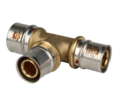 STOUT Тройник переходной 32х26х26  для металлопл.труб пресс SFP-0005-322626