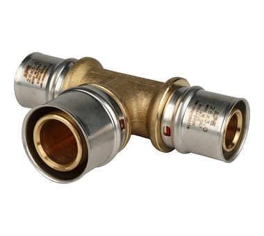 STOUT Тройник переходной 26х32х26 для металлопл.труб пресс  SFP-0005-263226