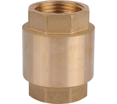 STOUT 1" Клапан обратный пружинный муфт. с пласт. седлом SVC-0012-000025