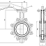 Tecofi DN 80 PN16 диск CF8M Затвор межфланцевый+диск из нерж.стали VPI4449-02EP0080