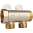 STOUT Коллектор распределительный 1", 2 отвода 3/4"ЕК SMB 6851 013402