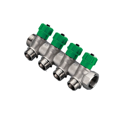 TIEMME Коллектор регулируемый 1 с 4 отводами 1/2 1840004/1868N160404
