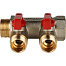 STOUT Коллектор с шаровыми кранами 1", 2 отвода 1/2" SMB 6200 011202