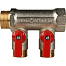 STOUT Коллектор с шаровыми кранами 1", 2 отвода 1/2" SMB 6200 011202